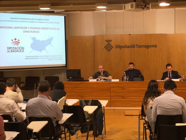 La Diputación de Badajoz participa en el encuentro entre Diputaciones por la Energía y el Clima en Tarragona