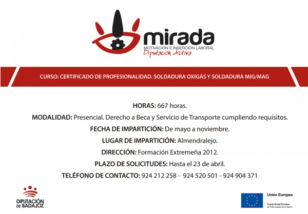 Imagen: La Diputación de Badajoz, a través del Proyecto MIRADA, va a iniciar dos nuevas acciones formativ...