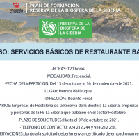 Va a comenzar en Herrera del Duque una nueva acción formativa de ‘Servicios básicos de restaurante y bar’